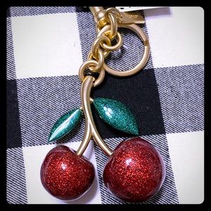 NWT Coach Cherry Keychain 💗💗💗
